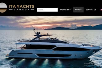 design a luxury yacht charter website, yacht broker website boat rental, yacht
