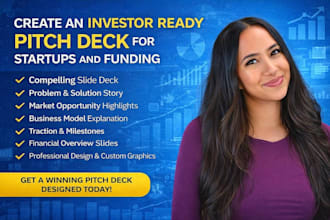 create an investor ready pitch deck for startups and funding