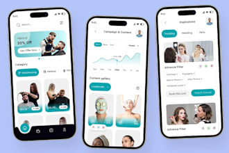 develop beauty salon booking app, spa appointment, barber training website