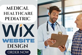 build modern wix medical healthcare website pediatric surgeon clinic seo website