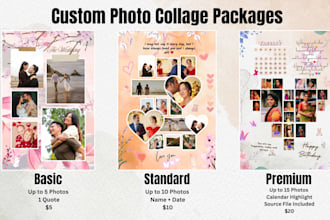 design aesthetic photo collage gift poster
