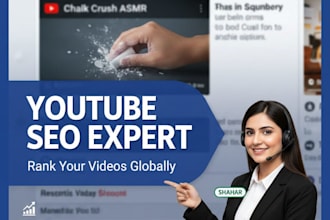 do professional youtube seo for asmr videos and channel growth