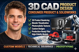 3d product rendering 3d cad product design consumer product solidworks blender