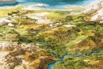 draw vector map in illustrator