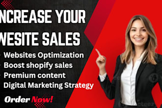 increase websites sales with full marketing and seo package