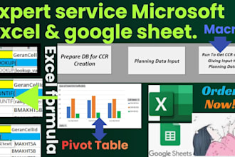 do microsoft office, excel formula, vba, macro, google sheet