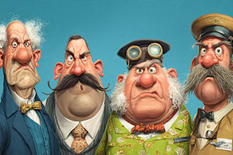 draw a caricature, cartoon caricatures