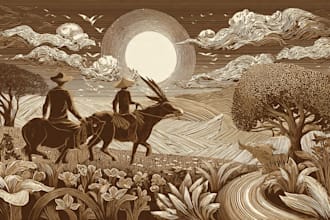 draw high quality linocut illustration for shirt design