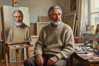 do renaissance art oil painting portrait unique style