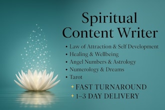write powerful spiritual content for blogs and websites