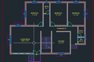 do professional 2d 3d floor plans and bim modeling in revit and autocad