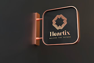 create awesome and gorgeous heart logo design