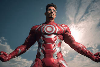 make a superhero character