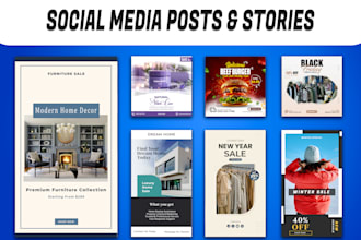 design social media posts and stories
