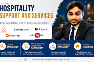 manage and optimize hotel ota listings, revenue mgt and more