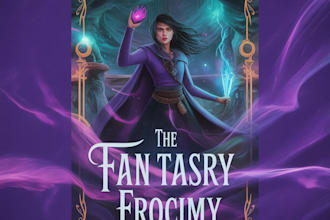 vibrant fantasy book cover art sorcery, myth, adventure