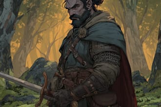 design custom dnd party portraits and group art