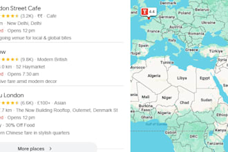 collect google maps business listings in excel