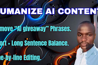 deeply edit and humanize ai content