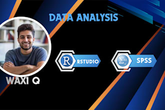 provide premium data analysis services with rstudio and spss