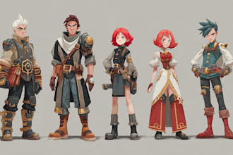 draw your rpg game character design