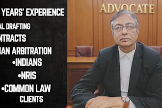 draft contracts and property documents  for indian, nri and common law clients