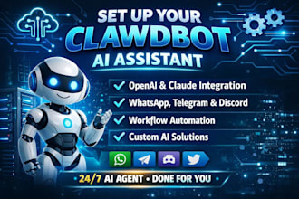 set up a working clawdbot ai assistant for you