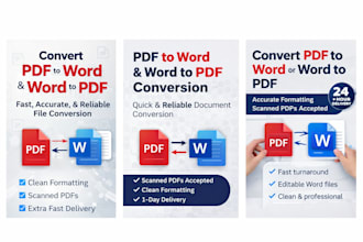 convert PDF to word and word to PDF accurately