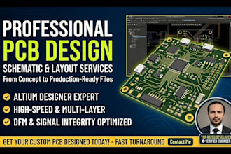 design professional pcb layout and schematic