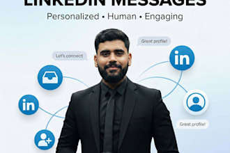 create professional linkedin messages for recruitment, sales, saas