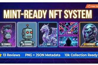 do 10k nft collection json metadata marketplace ready to mint