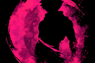 create logo designer anime, fantasy
