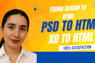 convert figma to HTML and css with clean responsive code