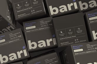 create minimalist supplements and cosmetic packaging design