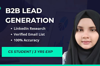 do professional b2b lead generation and verified email list building