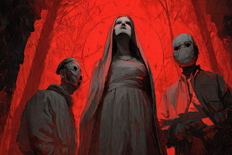 dark fantasy and horror illustration