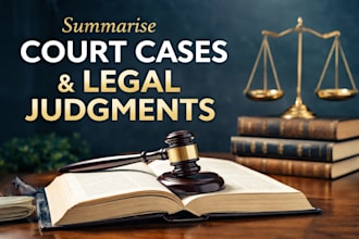 summarise court cases and legal judgments clearly