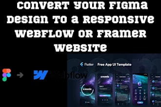 do webflow website, framer website, figma to webflow framer landing page