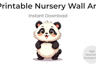 design cute safari nursery wall art printable
