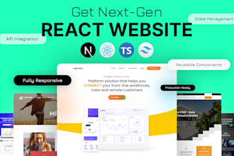 build a modern reactjs frontend for saas or startup