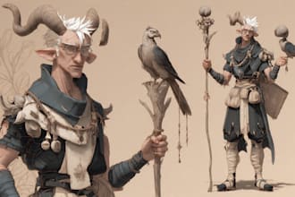 do fantasy character for you