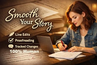 edit your manuscript for warmth, rhythm, and clean prose