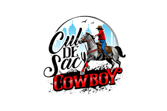 create graceful and fantastic cowboy logo design