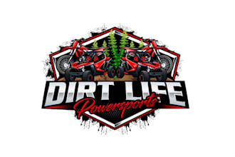 create attractive and imagination dirt bike logo design