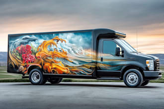 design custom vehicle wraps, car door magnets