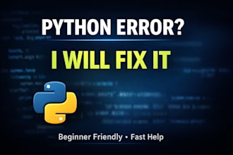 fix python errors, numpy bugs, and explain code clearly for beginners