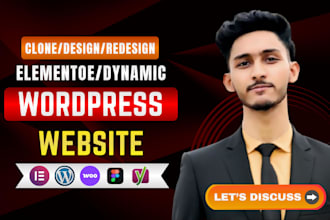 build or rebuild wordpress dynamic website as an pro elementor expert
