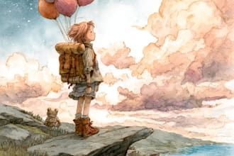 draw a watercolor portrait illustration