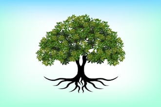 create high quality and beautiful tree logo design