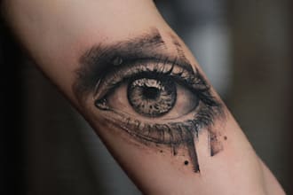 draw a realistic realism tattoo design for you